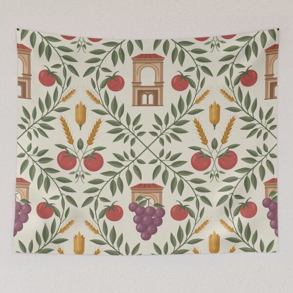 Item preview, Tuscan Italian Garden Seamless Pattern designed and sold by Midnight Veil Designs.