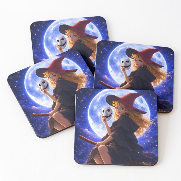 Item preview, Strega della luna - Witch Fantasy Night Sky Art designed and sold by Apocryphalwar.