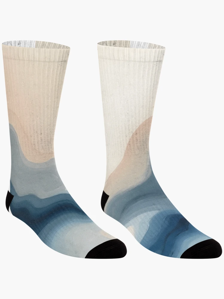 Thumbnail 3 of 5, Socks, Celestial Currents designed and sold by RVJdesigns.