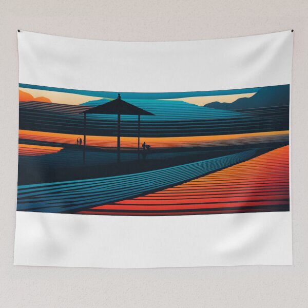 Item preview, Sunset orange and blue designed and sold by ArDi9168.
