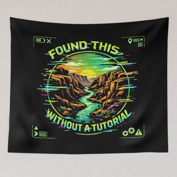 Item preview, Found This Without A Tutorial Glitch Nature Landscape designed and sold by SplashTastic.