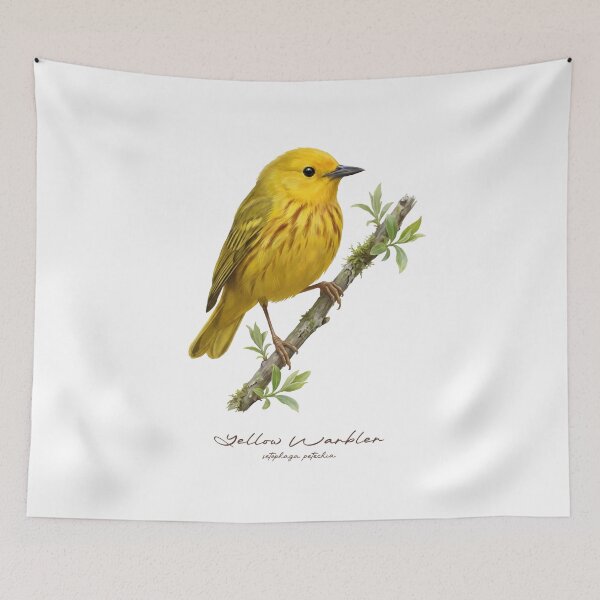 Item preview, American Yellow Warbler on Branch  designed and sold by Takeda-art.