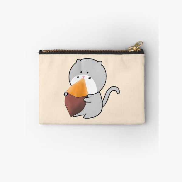 Item preview, Cute Grey Cat Eating Roasted Sweet Potato designed and sold by ubborn.