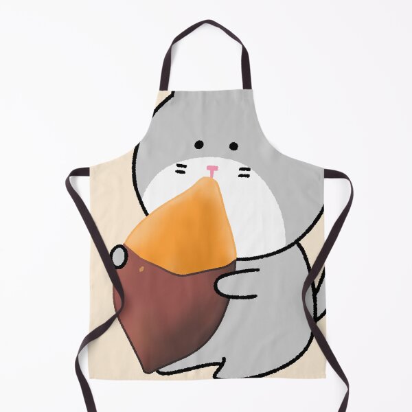 Item preview, Cute Grey Cat Eating Roasted Sweet Potato designed and sold by ubborn.