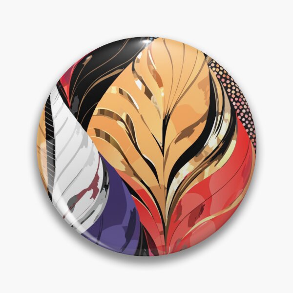 Item preview, A vibrant and colorful illustration of feathers in various patterns and textures designed and sold by Creative88Art.