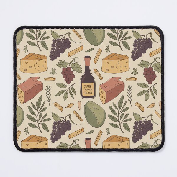 Item preview, Italian Antipasti & Wine Seamless Pattern designed and sold by Midnight Veil Designs.