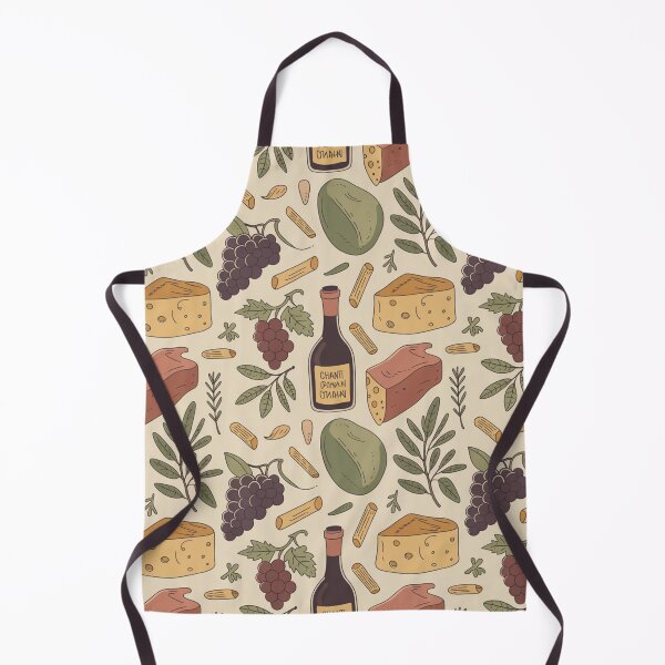 Item preview, Italian Antipasti & Wine Seamless Pattern designed and sold by Midnight Veil Designs.