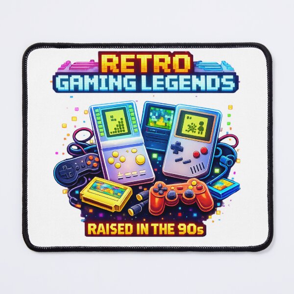 Item preview, Retro Gaming Legends – Raised in the 90s Vintage Gamer Design designed and sold by jerskie_12tribes.
