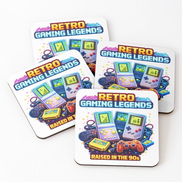 Item preview, Retro Gaming Legends – Raised in the 90s Vintage Gamer Design designed and sold by jerskie_12tribes.