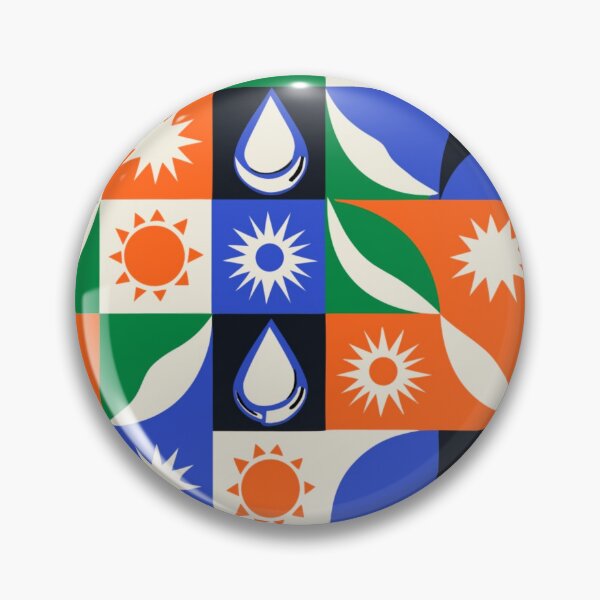 Item preview, A colorful mosaic of eco-friendly symbols and icons designed and sold by Creative88Art.