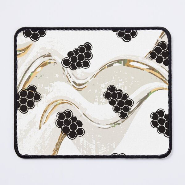 Item preview, A modern design featuring black clusters on a white background with gold accents designed and sold by Creative88Art.