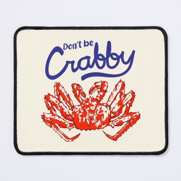 Item preview, Don’t Be Crabby Retro Crab Funny Coastal Illustration designed and sold by MaiZephyr.