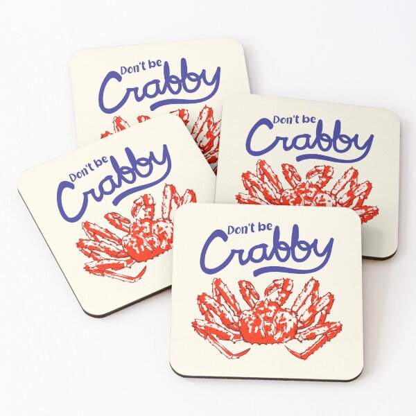 Item preview, Don’t Be Crabby Retro Crab Funny Coastal Illustration designed and sold by MaiZephyr.