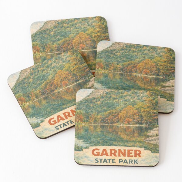 Item preview, Garner State Park Texas USA Vintage Retro Travel Hiking, Camping Adventure Climbing Mountain designed and sold by maximinano100k.