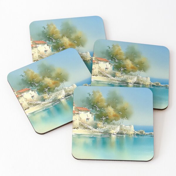 Item preview, Italian Bay in Turquoise Light   designed and sold by AquamaraArt.