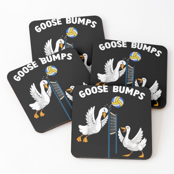 Item preview, Goose Bumps Funny Volleyball Goose Pun Cute Sports Humor Design designed and sold by Serene woods.
