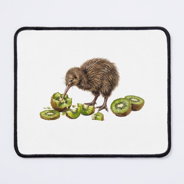 Item preview, Cute Kiwi Bird Eating Kiwi Fruit Watercolor designed and sold by SOUFIANE1991.