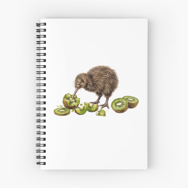 Item preview, Cute Kiwi Bird Eating Kiwi Fruit Watercolor designed and sold by SOUFIANE1991.