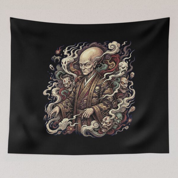 Item preview, Nurarihyon Dark Japanese Folklore Master with Oni Masks designed and sold by UltimateJapan.
