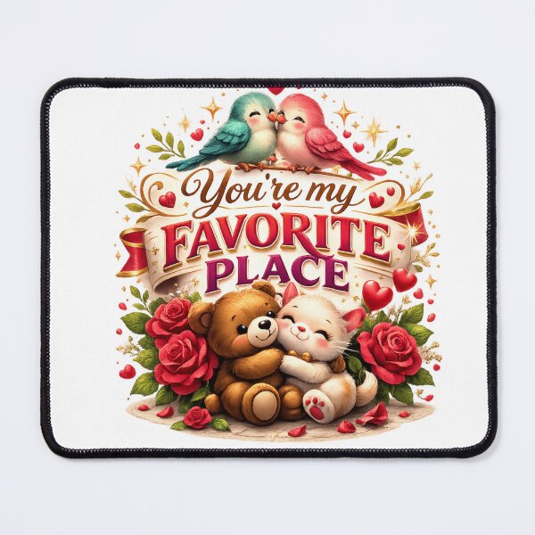 Item preview, You’re My Favorite Place – Cute Romantic Animals Love Design designed and sold by jerskie_12tribes.
