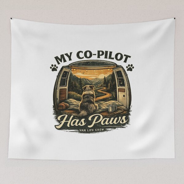 Item preview, Van Life With Dog My Co-Pilot Has Paws designed and sold by KBTshirts.
