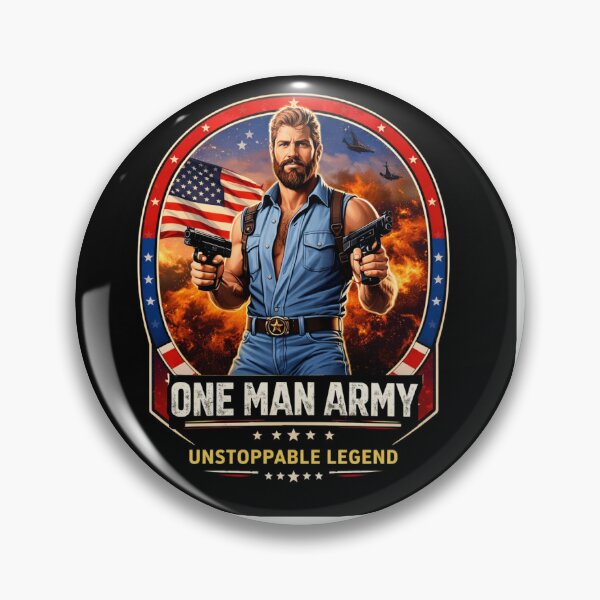 Item preview, One Man Army T-Shirt | Unstoppable Legend Graphic | Badass Action Hero Design | Masculine Power Quote Tee designed and sold by Artbysarmina.