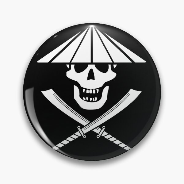 Item preview, Asian Jolly Roger with conical hat designed and sold by Rebellion-10.