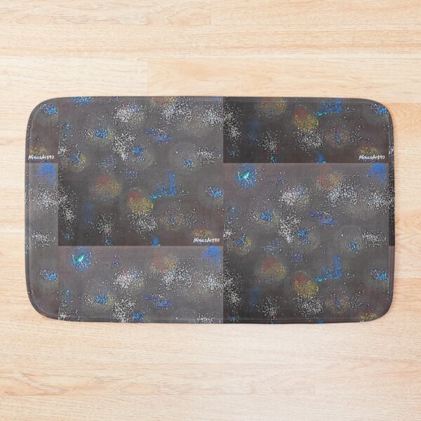 Item preview, Colorful splashes of color with glitter on a dark background designed and sold by MinasArt90.