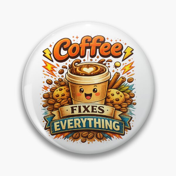 Item preview, Coffee Fixes Everything Funny Quote Design designed and sold by CrescentBloom.