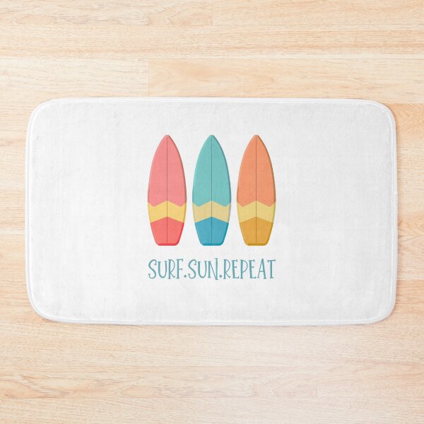 Item preview, SURF SUN REPEAT - Summer Soarfboard Design & Tropical Vibes designed and sold by SparkLuxe.