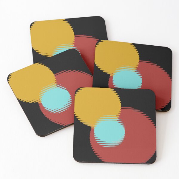 Item preview, Glitch Art Style Colored Circles with a Fluted Glass Effect 2 designed and sold by ZorianArt.