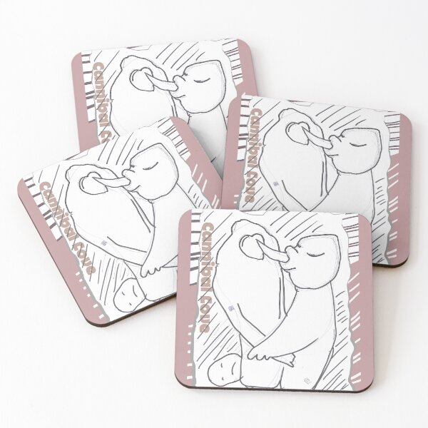 Item preview, Cannibal Love (Original Ink Drawing by ACCI) designed and sold by VanyssaGraphics.