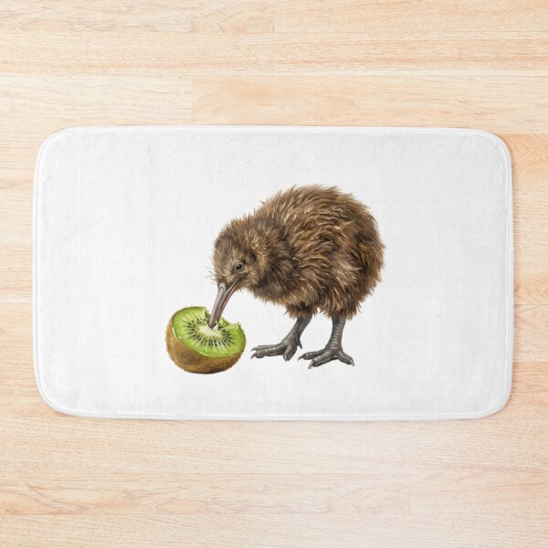 Item preview,  Cute Kiwi Bird Eating Kiwi Fruit Watercolor designed and sold by SOUFIANE1991.