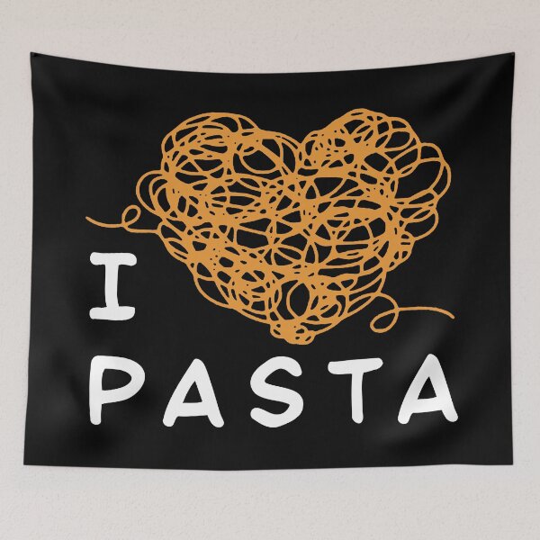Item preview, I Love Pasta Heart – Funny Spaghetti Lover Foodie Design designed and sold by artworkathome.