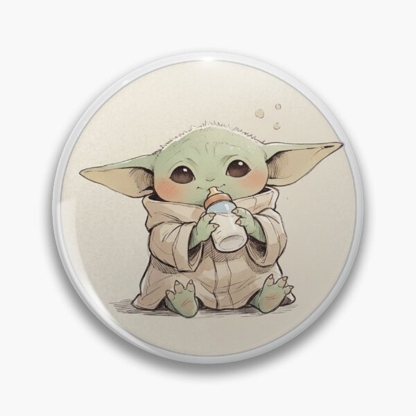 Item preview, BABY YODA DRINKING BABY BOTTLE designed and sold by LIS AND MELIVERSO.