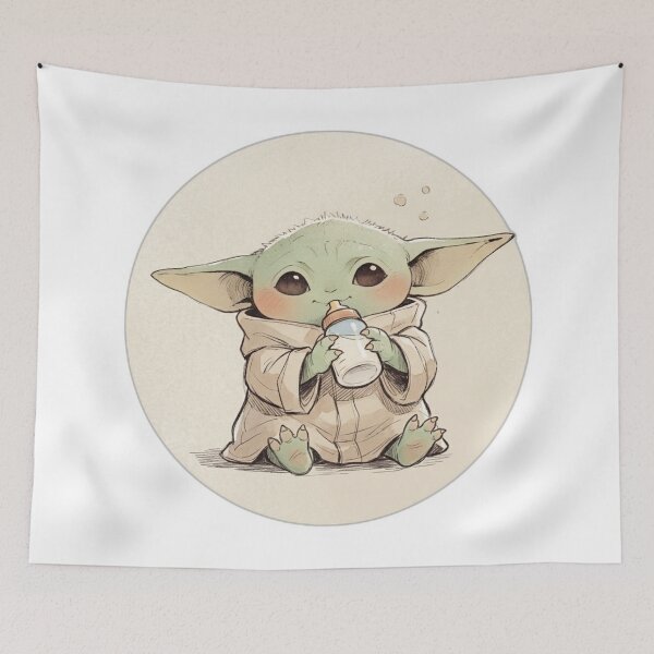 Item preview, BABY YODA DRINKING BABY BOTTLE designed and sold by LIS AND MELIVERSO.
