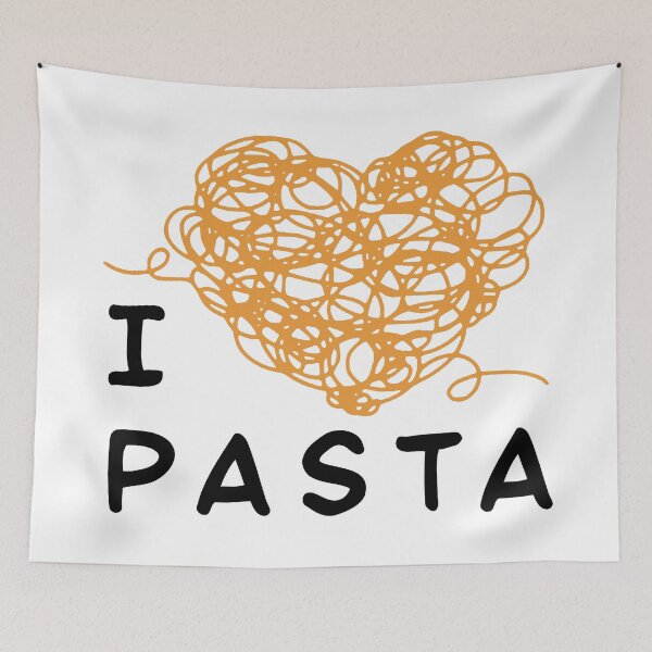 Item preview, I Love Pasta Heart – Funny Spaghetti Lover Foodie Design designed and sold by artworkathome.