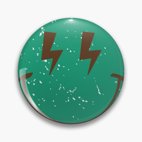 Item preview, Electric Smiley Face – Grunge Lightning Eyes Design designed and sold by MarcinJ84.