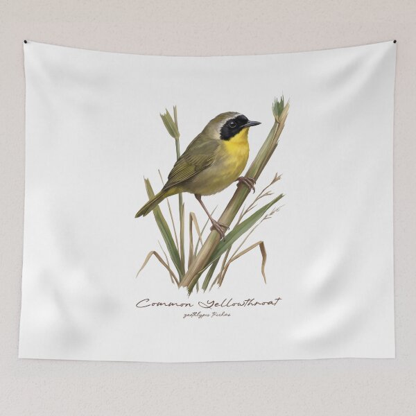 Item preview, Common Yellowthroat on Reed Grass designed and sold by Takeda-art.