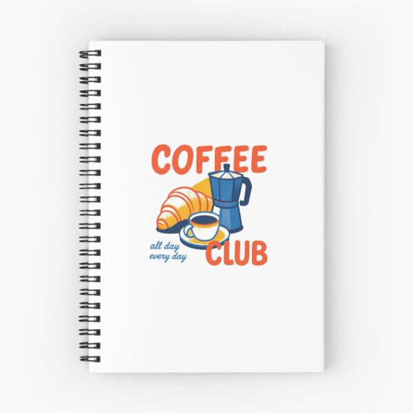 Item preview, Retro Coffee Club Illustration — Vintage Style Coffee Pot and Pastry Design designed and sold by Colorful-Garden.