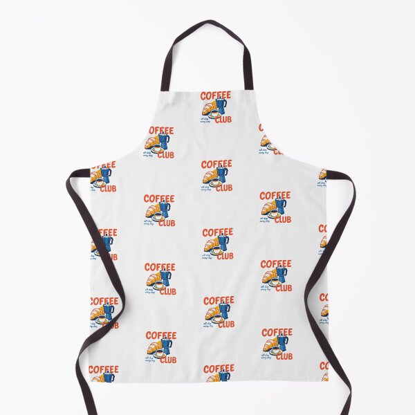 Item preview, Retro Coffee Club Illustration — Vintage Style Coffee Pot and Pastry Design designed and sold by Colorful-Garden.