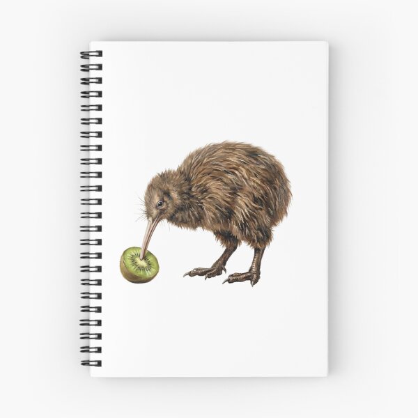 Item preview, Cute Kiwi Bird Eating Kiwi Fruit Watercolor designed and sold by SOUFIANE1991.