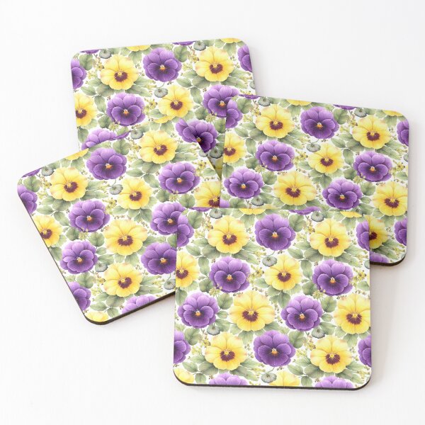 Item preview, Purple and yellow pansies designed and sold by Judith Murphy.