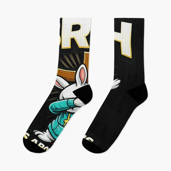 Item preview, Bruh It’s About Jesus Funny Easter Christian Bunny Dabbing Faith Design designed and sold by Daisy Grimes.
