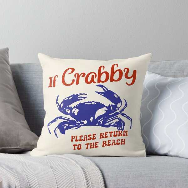 Item preview, If Crabby Please Return to the Beach Minimalist Crab Illustration designed and sold by MaiZephyr.