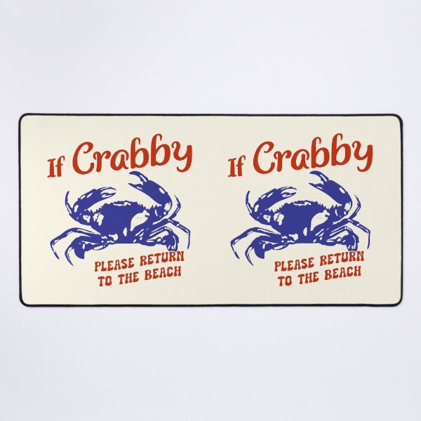 Item preview, If Crabby Please Return to the Beach Minimalist Crab Illustration designed and sold by MaiZephyr.