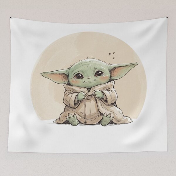 Item preview, BABY YODA SUPER CUTE FACE designed and sold by LIS AND MELIVERSO.