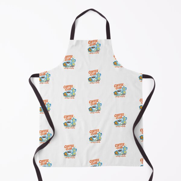 Item preview, Retro Coffee Club Illustration — Vintage Style Coffee Pot and Pastry Design designed and sold by Colorful-Garden.