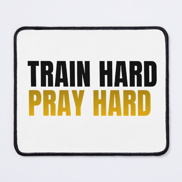 Item preview, Train Hard, Pray Hard designed and sold by Ummah Wear.