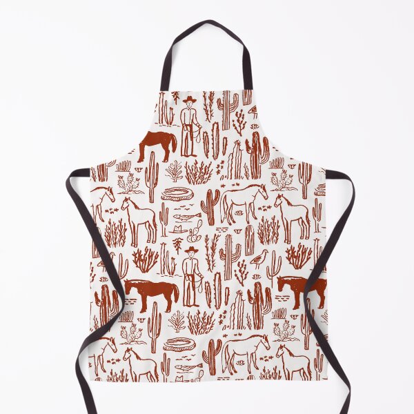 Item preview, Western Desert Pattern Cowboy Horses Cactus Southwest Ranch designed and sold by trajeado14.
